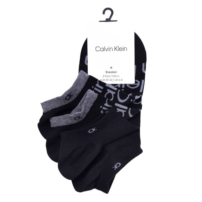 Calvin Klein 2er-Pack Sneaker Socken Herren black  39/42