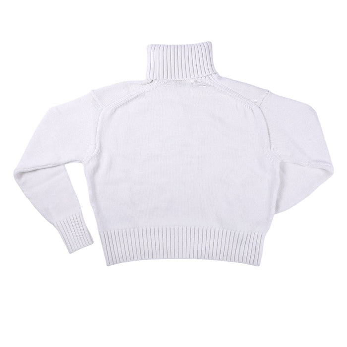 Calvin Klein Jeans Chenille Monologo Damen Pullover Weiß M