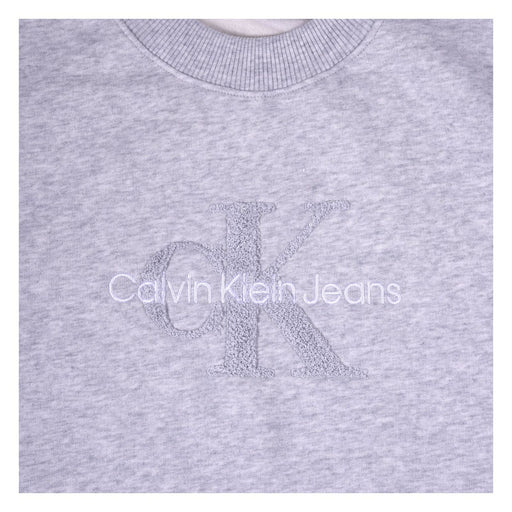 Produktbild Longsweatshirt - Calvin Klein Jeans Sweatshirt Chenille Damen-Pullover Grau XL
