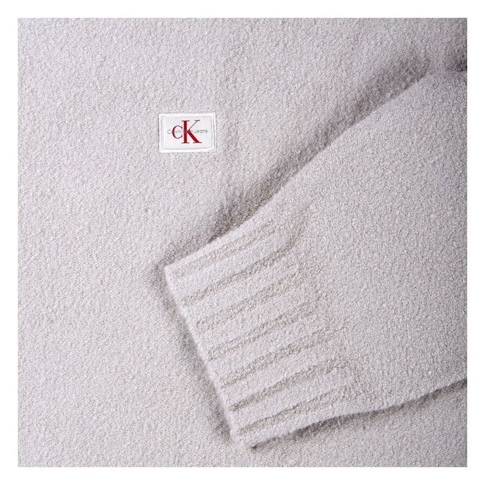 Calvin Klein Jeans Linear Sweater Herren Pullover boxy fit beige L