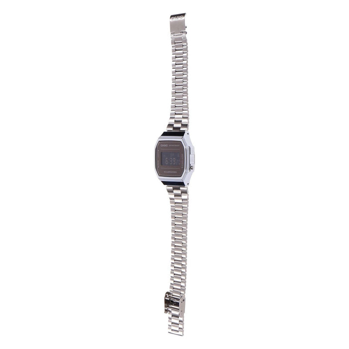 Casio Vintage A168WA-5AY Silber-Braun
