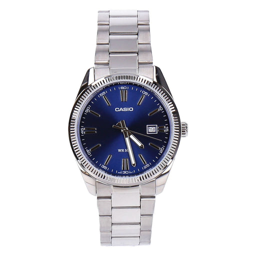 Produktbild Quarzuhr - Casio Collection MTP-1302PD-2AVEF Quarz Herren Edelstahl silber-blau