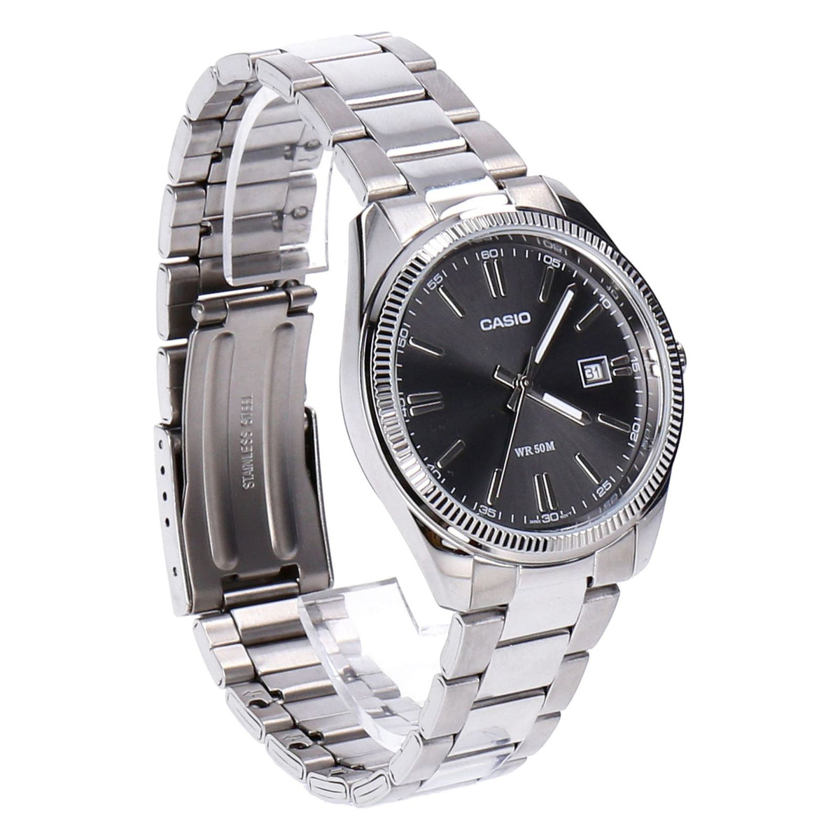Produktbild Quarzuhr - Casio Collection MTP-1302PD-1A1VEF Quarz Herren Edelstahl silber-schwarz