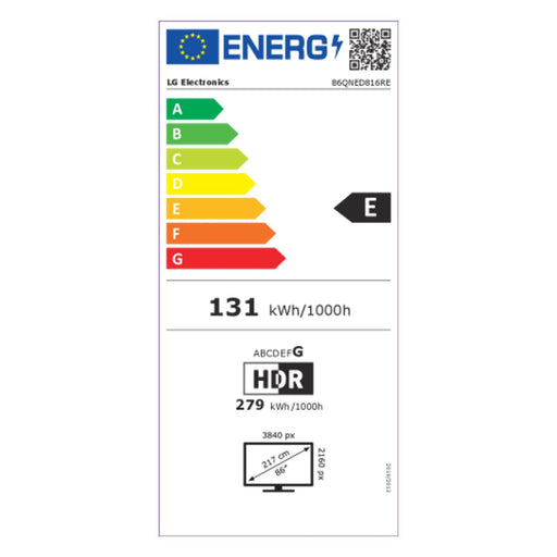 Produktbild QNED-Fernseher - LG 86QNED816RE 86 Zoll a7 Gen6 4K AI-Prozessor HDR10 Pro Dot NanoCell