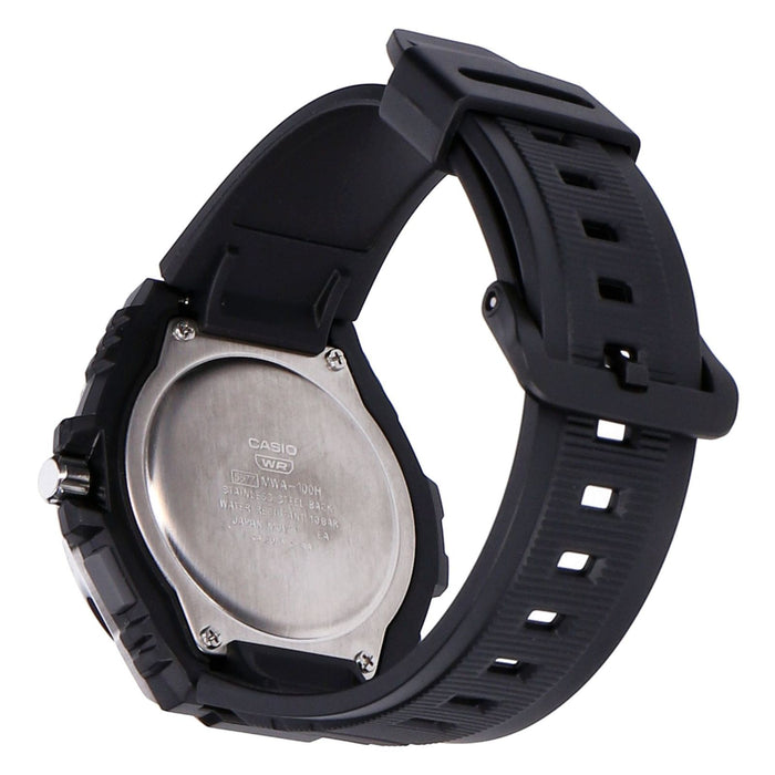 Casio Collection MWA-100H-1AVEF Herren Uhr Si/Schw Silber/Schwarz