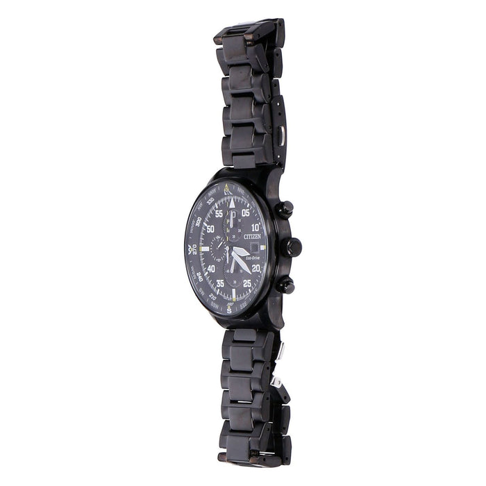 Citizen Eco Drive Chronograph CA0695-84E Edelstahl schwarz