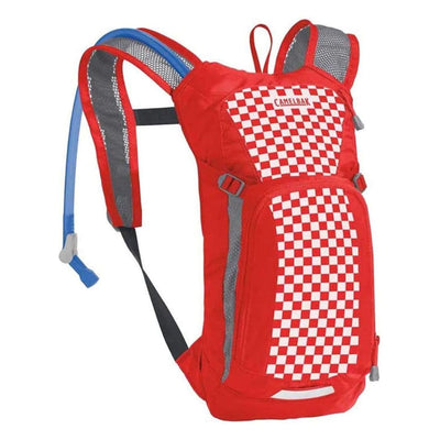 Mini M.U.L.E. 5L Kids-Trinkrucksack mit 1,5L Trinkblase Racing Red Check