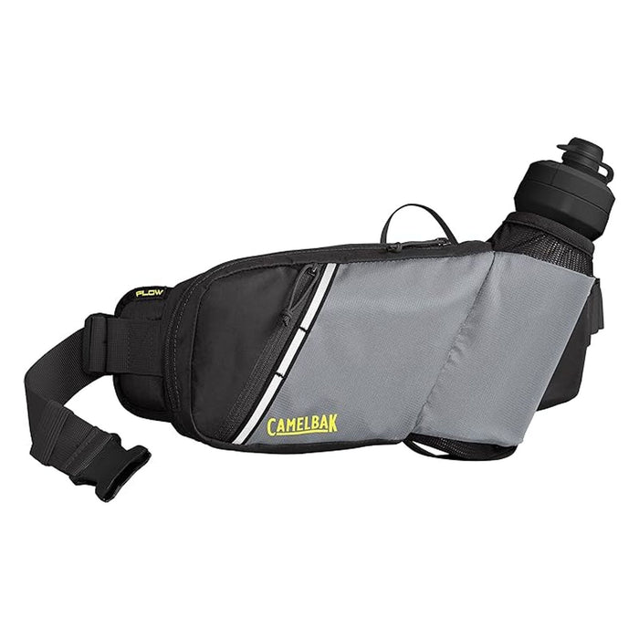 CamelBak Podium Flow Trinkgürtel 4L mit 0,6L Trinkblase Grau, Schwarz