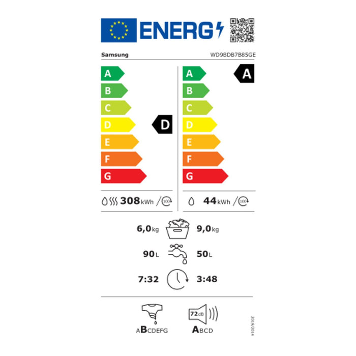 Samsung WW11DG6B85LBU2 WW6400D Waschmaschine 11 kg, EEK: A