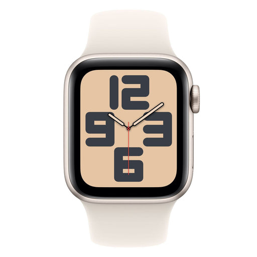 Produktbild Smartwatch - Apple Watch SE (Gen.2) 40mm GPS + 4G Starlight Aluminiumgehäuse mit Sportarmband S/M