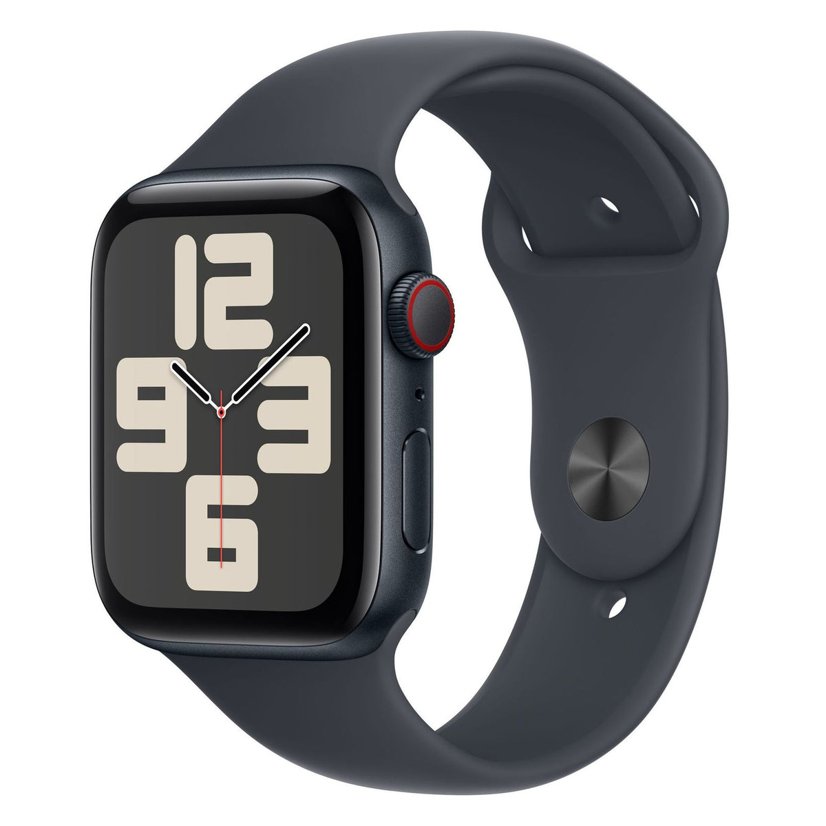 Produktbild Smartwatch - Apple Watch SE 2.Gen. 44mm GPS + 4G Mitternacht Aluminiumgehäuse Sportarmband Mitternacht M/L