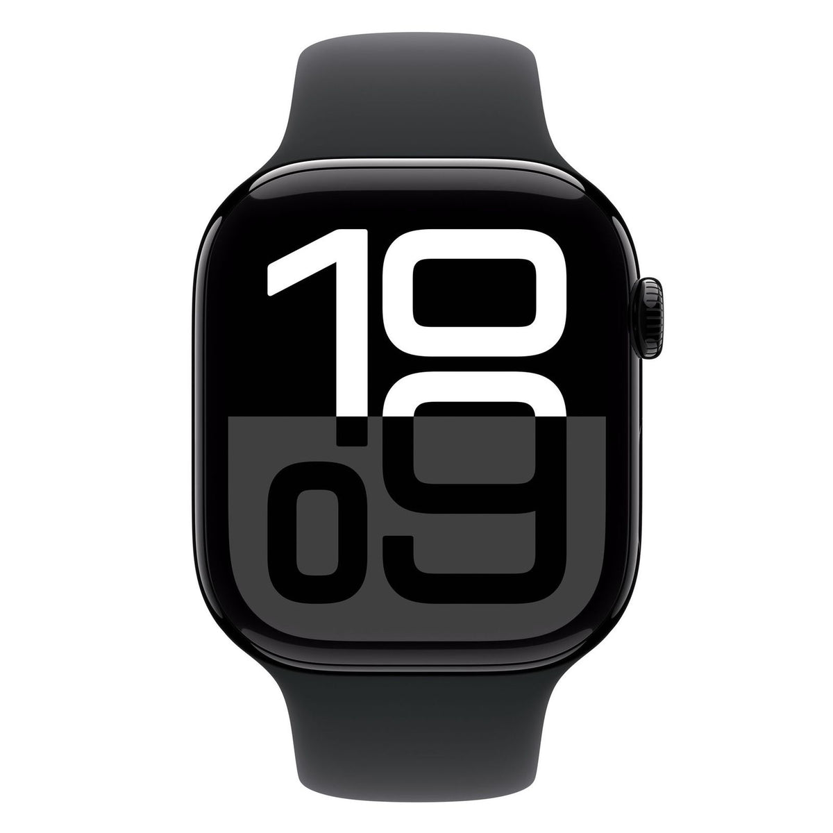 Produktbild Smartwatch - Apple Watch Series 11 46mm GPS + 5G Diamantschwarz Aluminiumgehäuse, Sportarmband Schwarz M/L