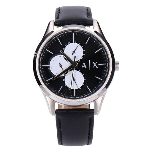 Produktbild Quarzuhr - Armani Exchange Dante Armbanduhr schwarz Herren Lederarmband