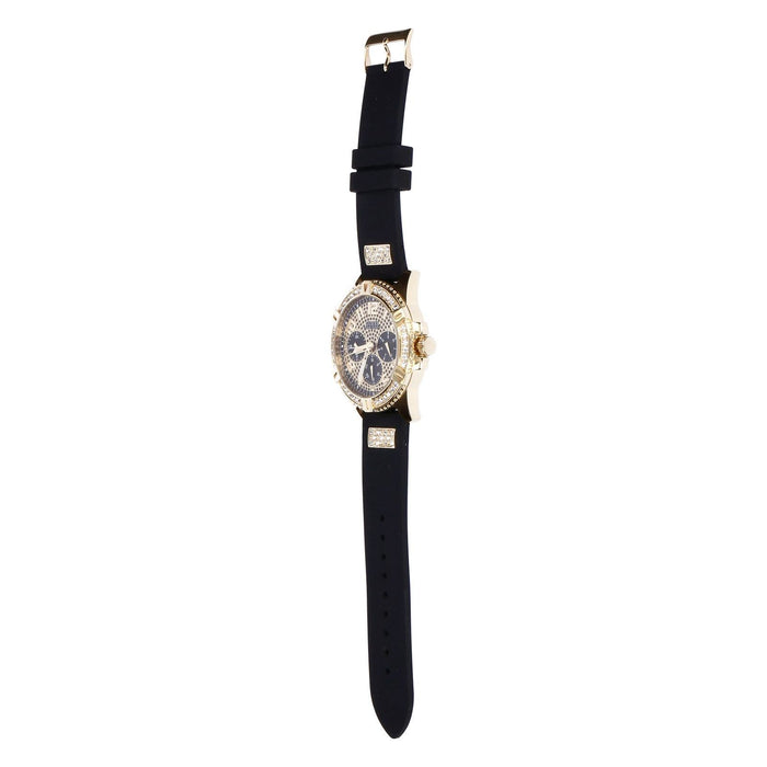 Guess Frontier Herren Armbanduhr Schwarz/Gold
