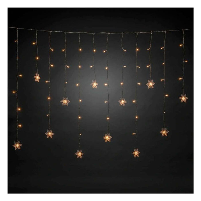 Konstsmide LED-Lichtervorhang, klar, Kabellänge: 10 m