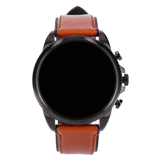 Produktbild Smartwatch - Fossil Smartwatch Gen 6 Herren Schwarz/Braun Lederarmband Braun