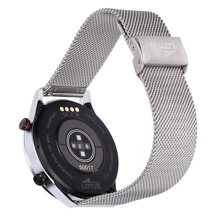 Lotus Herren Smartwatch 45 mm Edelstahl silber