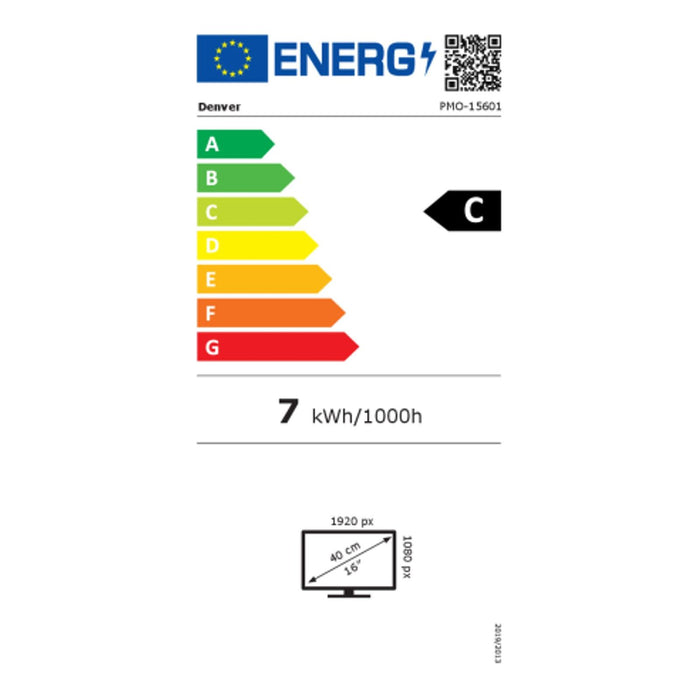 Denver PMO-15601 39.6 cm (15.6 Zoll) tragbarer LED Monitor