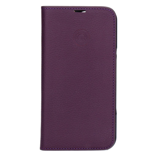 Produktbild Smartphone-Hülle - Mike Galeli Book Case Marc für iPhone 16 Pro Leder Case in Aubergine