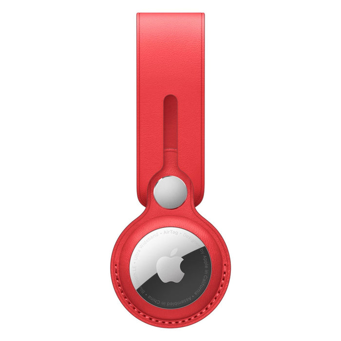 Apple AirTag Leder Loop Anhänger Product Red
