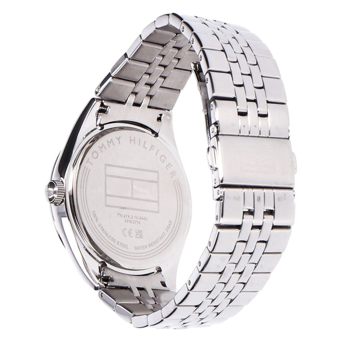 Tommy Hilfiger Monica Damen Quarzuhr Silber Ziffernblatt Rosa