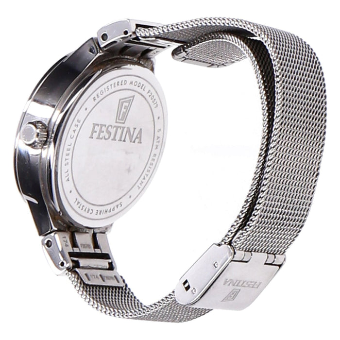 Festina Automatikuhr F20579/1 Damen silber Edelstahl