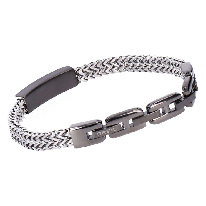 Breil Armband EDIT OUT Herren Graphit/Silber Stahl 22 cm