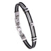 Breil Armband Loop Herren Stahl Silber/Schwarz verstellbar