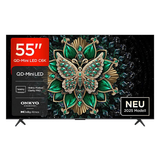 Produktbild QLED-Fernseher - TCL C6K 55C6K Fernseher 139,7 cm (55") 4K Ultra HD Smart-TV WLAN Metallisch