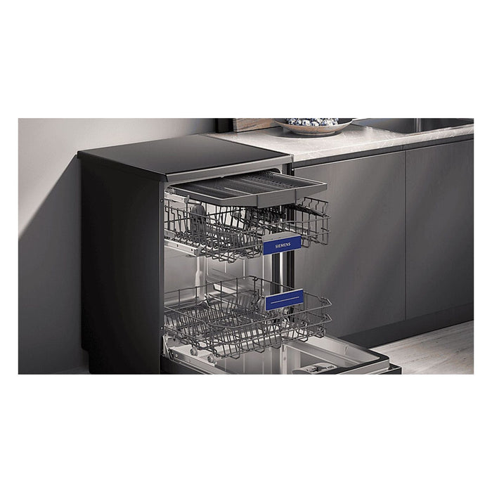 Siemens SN23EC03ME Standgeschirrspüler black inox