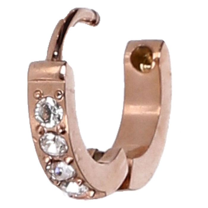 Brosway Chakra Einzelcreole 1,2 cm Damen Edelstahl rosegoldfarben