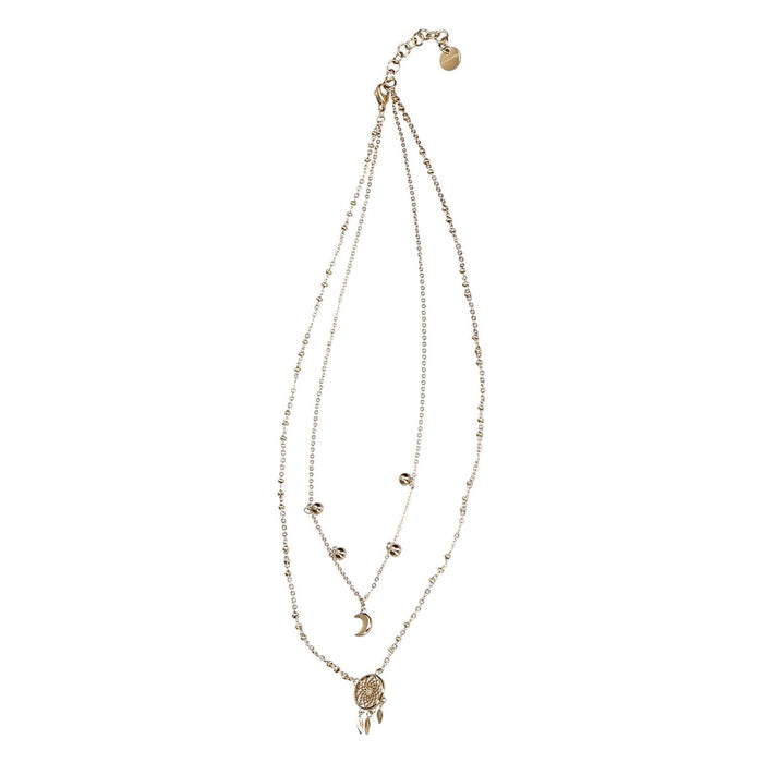 Brosway Damen Halskette Traumfänger Edelstahl vergoldet