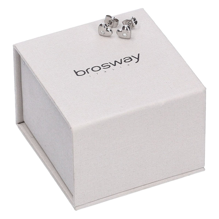 Brosway Damen Ohrringe Chakra Herz Edelstahl