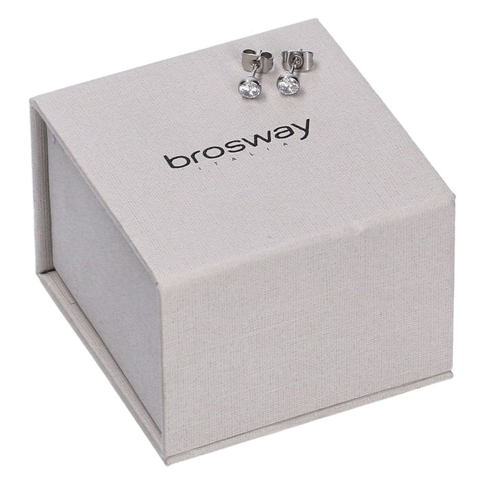 Brosway Damen Ohrringe Chakra Edelstahl Zirkonia