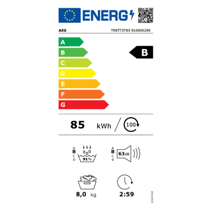 AEG TR8T75785 Wärmepumpentrockner 8000 8kg