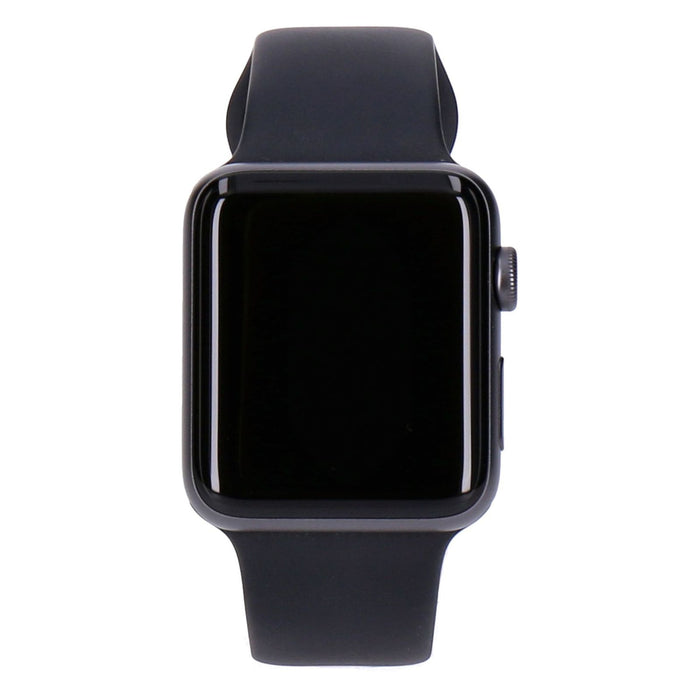 Apple Watch Series 3 42mm GPS Spacegrau Aluminiumgehäuse mit Sportarmband schwarz