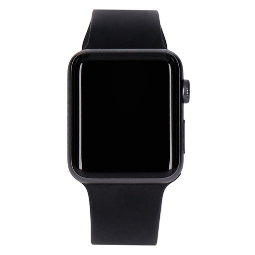 Produktbild Smartwatch - Apple Watch Series 3 42mm GPS Space Grau Aluminiumgehäuse mit Sportarmband Schwarz