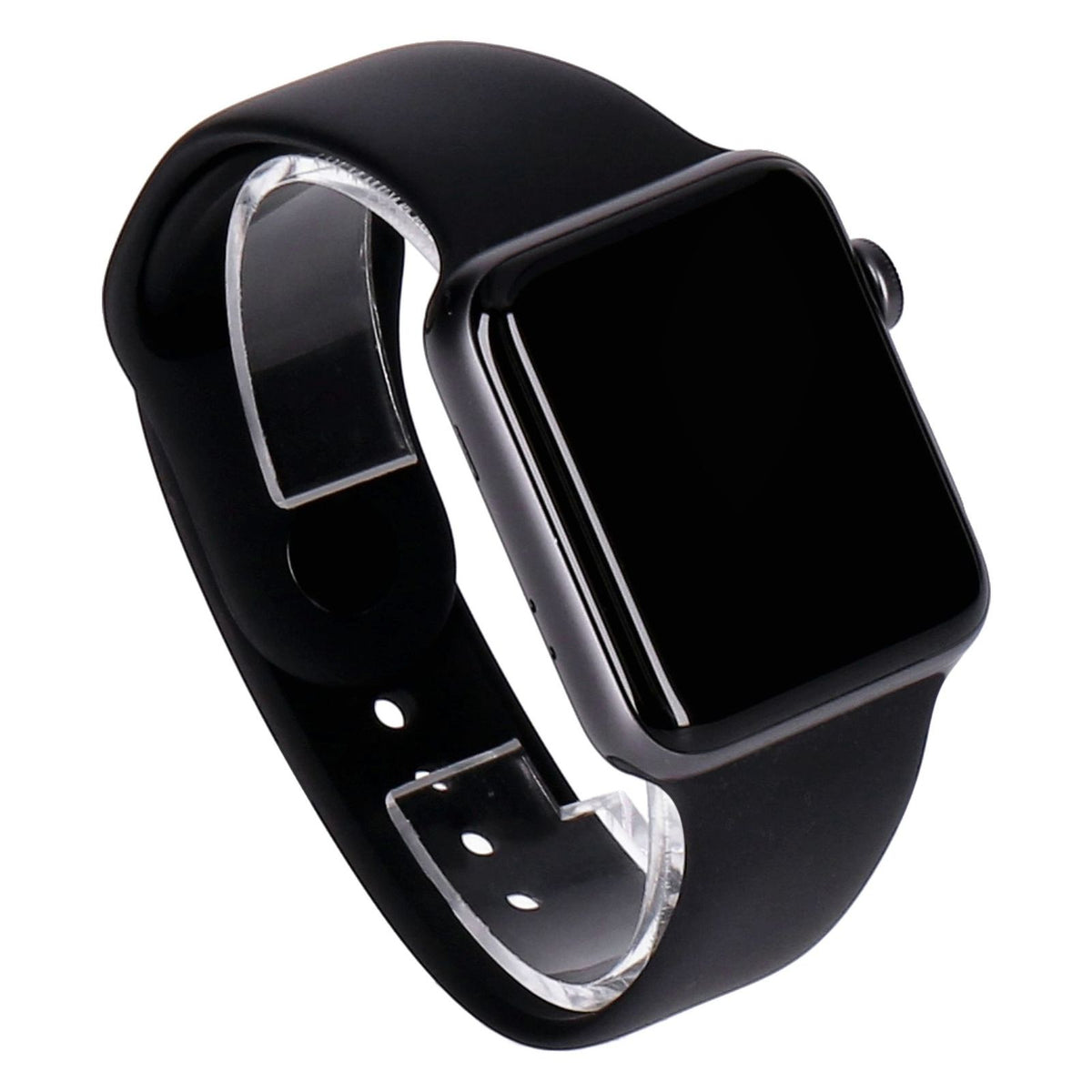 Produktbild Smartwatch - Apple Watch Series 3 42mm GPS Space Grau Aluminiumgehäuse mit Sportarmband Schwarz