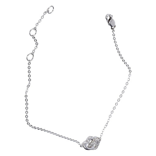 Produktbild Edelstahlarmband - Eye Candy Armband 925er Sterling Silber Herzen Anhänger
