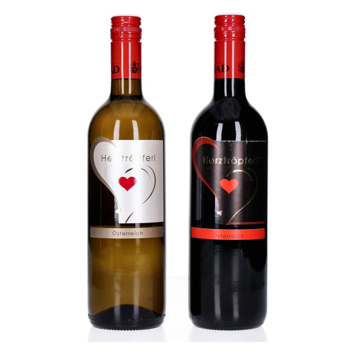 Produktbild Roséwein - Weingut MAD Geschenk-Set Herztröpferl 2 x 0,75 L rot & weiss