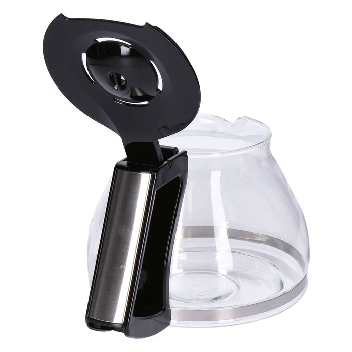 Melitta Look Deluxe Glaskanne Edelstahl schwarz
