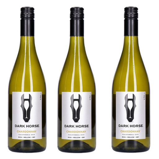 Produktbild Weißwein - Dark Horse Chardonnay Halbtrocken 3 x 0,75 L