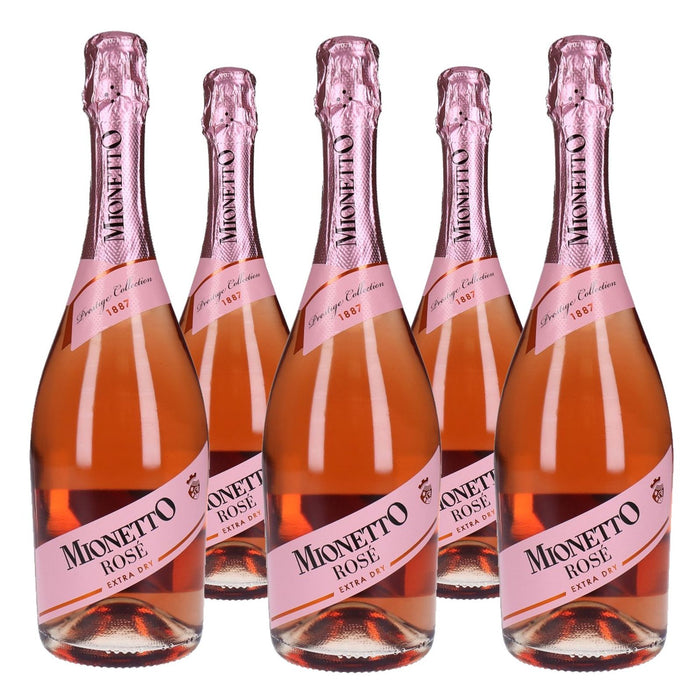 Mionetto Prosecco Rosé DOC Millesimato Extra Dry 5 x 0,75 L