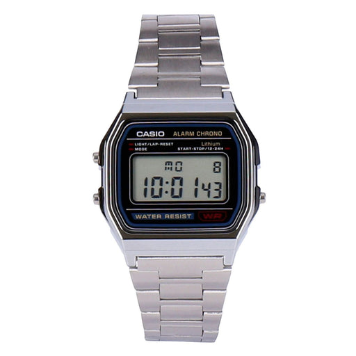 Produktbild Quarzuhr - Casio A158WA-1DF Vintage Armbanduhr Edelstahl Quarz