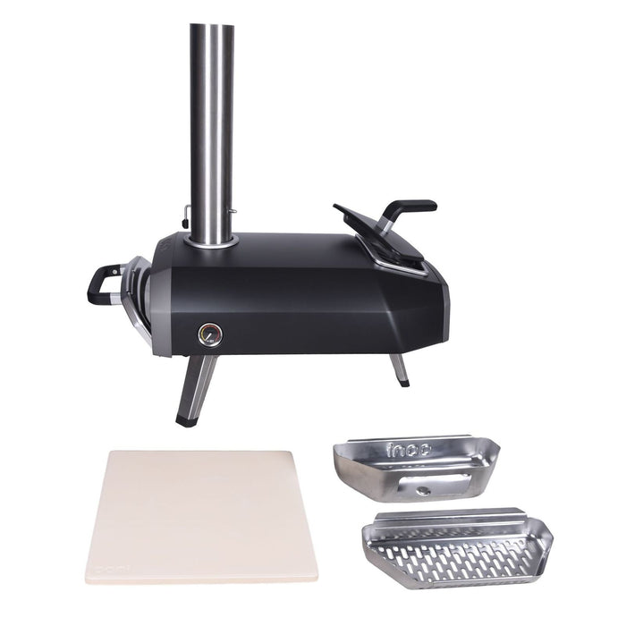 Ooni Karu 2 Pizzaofen Multi Brennstoff Pizzen bis ca. Ø 31cm in schwarz edelstahl