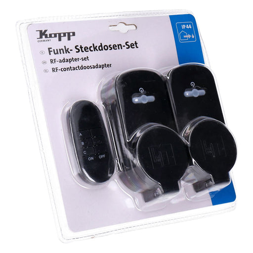 Produktbild Funksteckdose - Kopp Funk-Steckdosen-Set 2+1 IP44