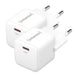 Intenso Power Adapter W30C GaN-Netzteil 2er-Pack 30W - USB-C