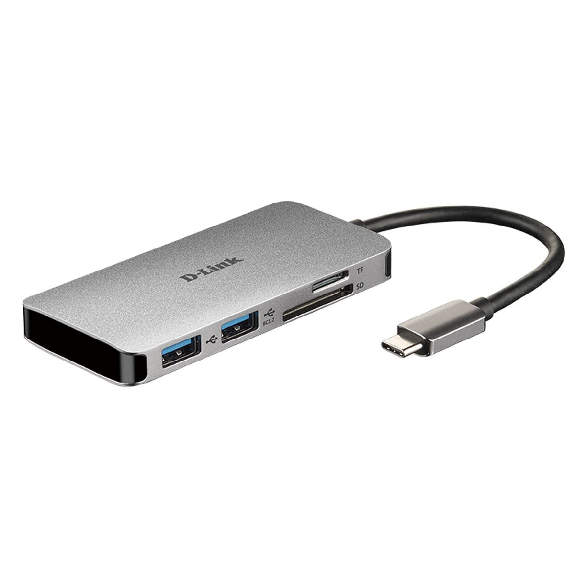 Produktbild HUB - D-Link 6-in-1 USB-C-Hub HDMI/Kartenleser - 2 Ports