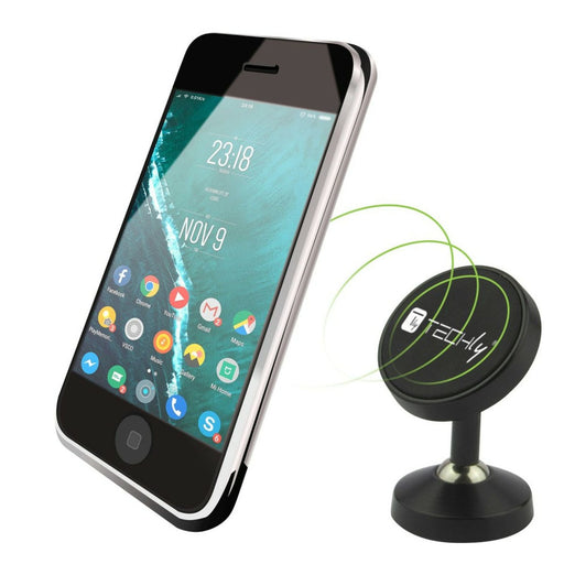 Produktbild Smartphone-Halterung - Techly Smartphone Halter, 360° Metallgelenk magnetisch