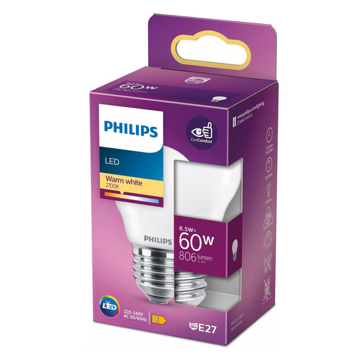 Produktbild Spezialleuchtmittel - Philips 60W E27 Filament-Kerzenlampe - Milchglas